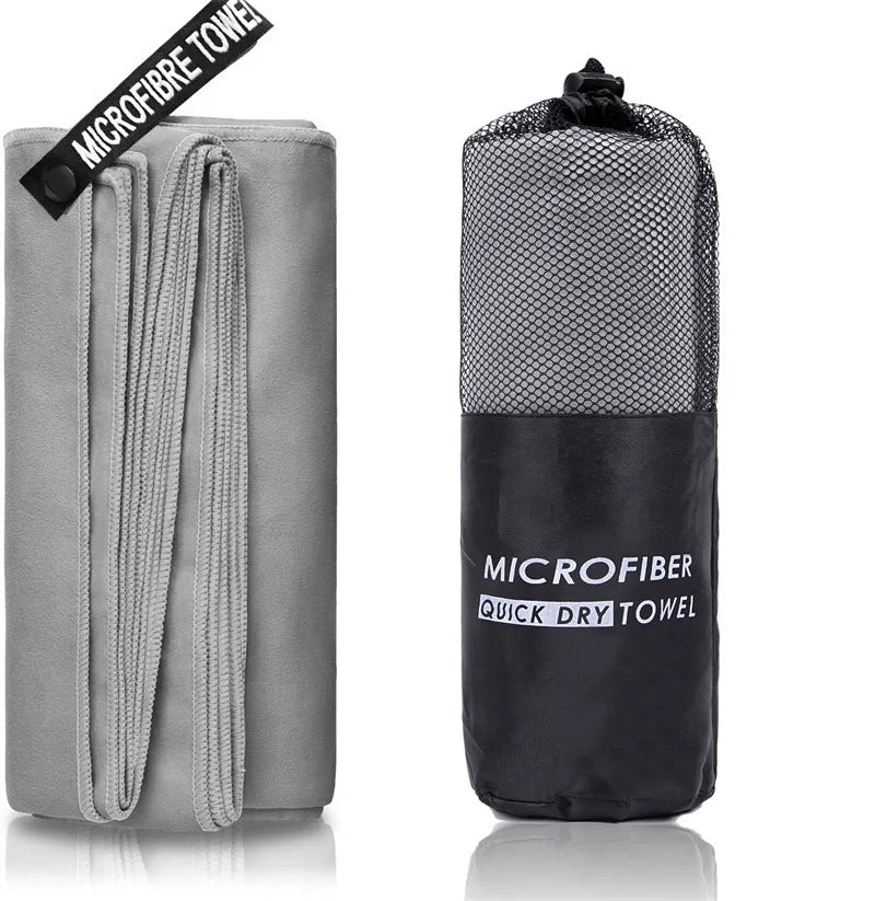 serviette microfibre gris